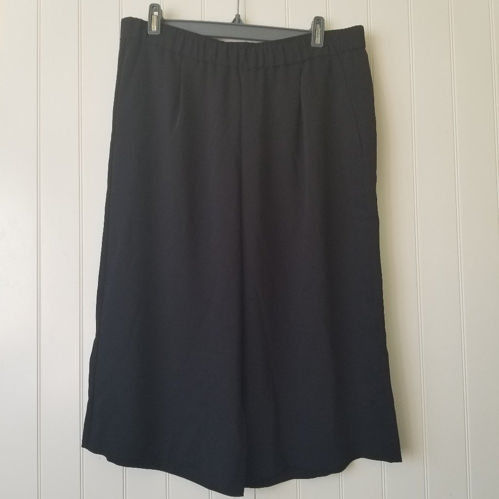 🆕J Jill Black Wide Leg Culottes~M